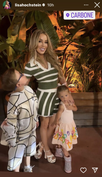 Lisa Hochsteins Green Striped Skirt