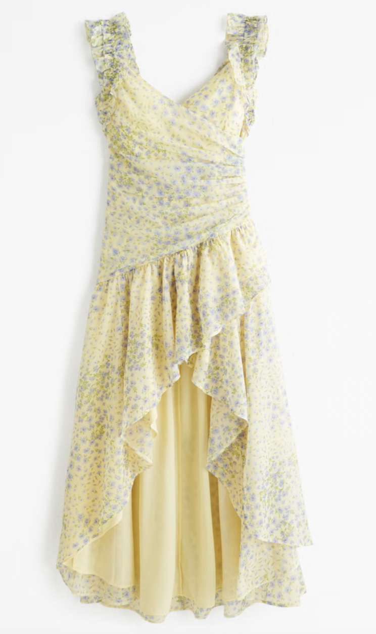 Ally Lewber's Yellow Floral Dress