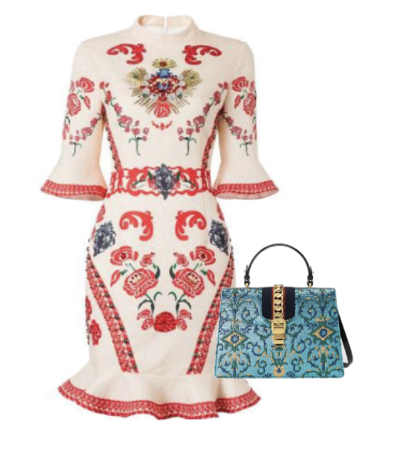 Lala Kent's Short Sleeve Floral Mini Dress