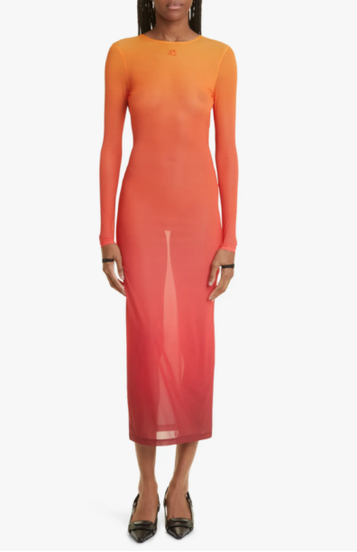 Lindsay Hubbard's Orange Ombre Dress