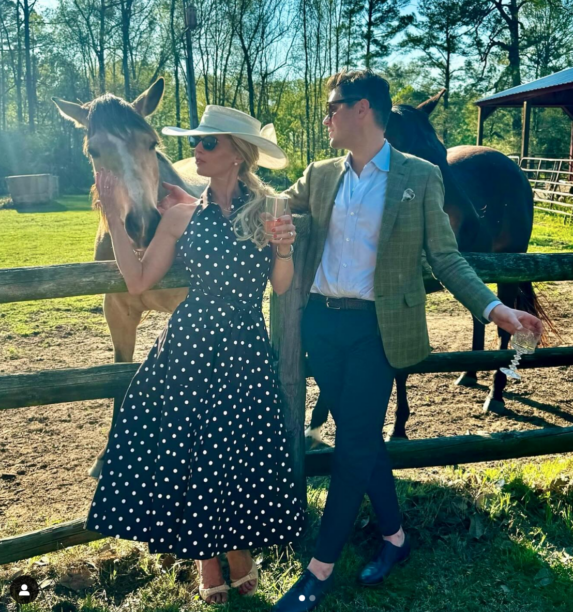 Madison LeCroy's Black Polka Dot Dress