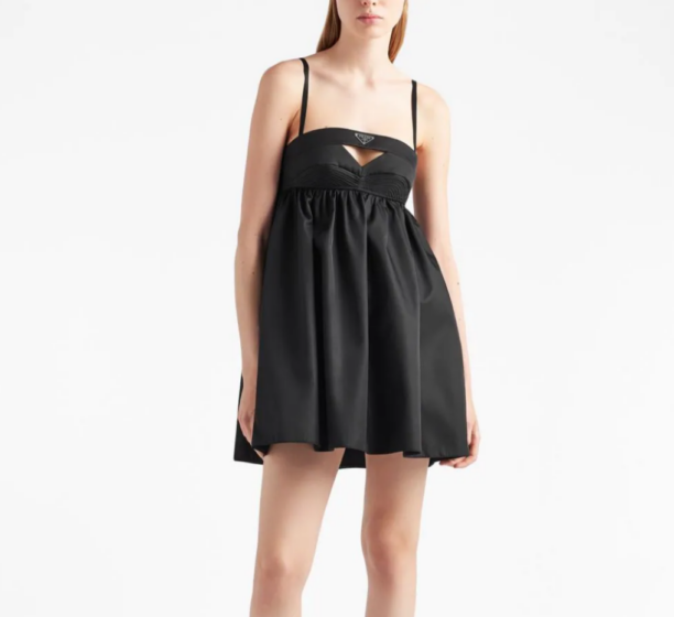 Paige DeSorbo's Black Cutout Mini Dress
