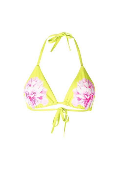 Paige DeSorbo's Neon Floral Bikini Top