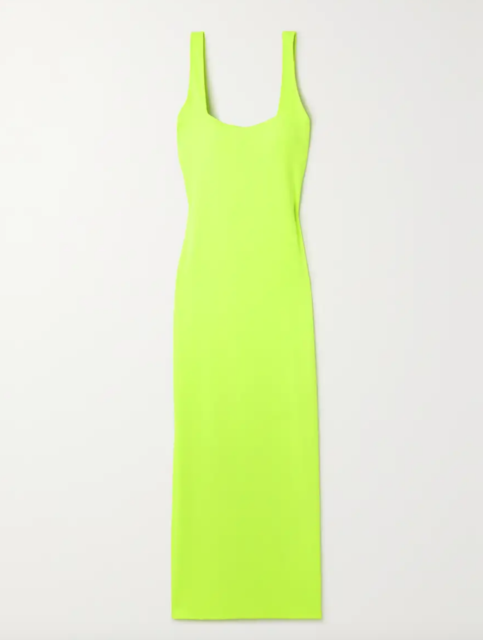 Brynn Whitfield's Neon Square Neck Maxi Dress