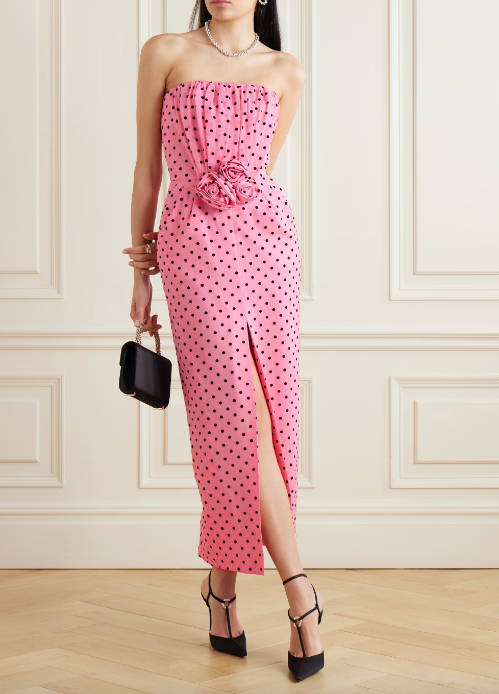 Erin Lichy's Pink Polka Dot Dress