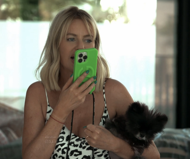 Caroline Stanbury's Green Neon Phone Case
