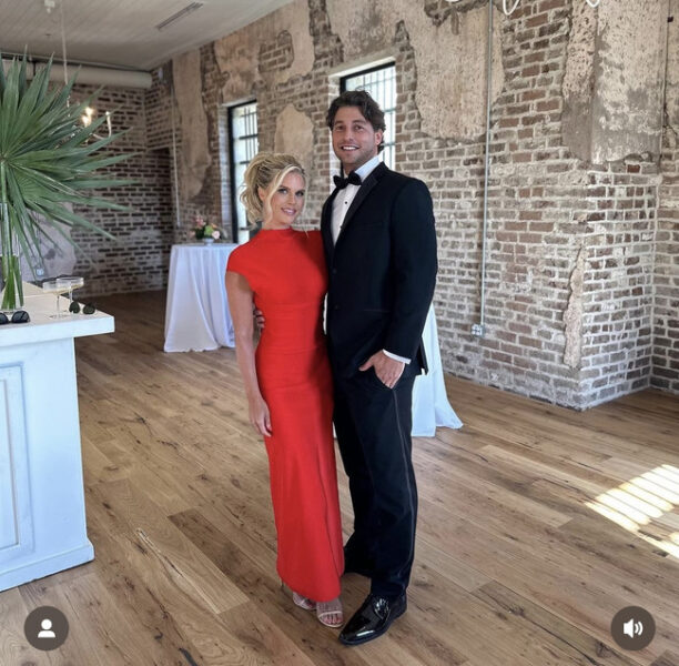 Madison LeCroy's Red Sleeveless Midi Dress