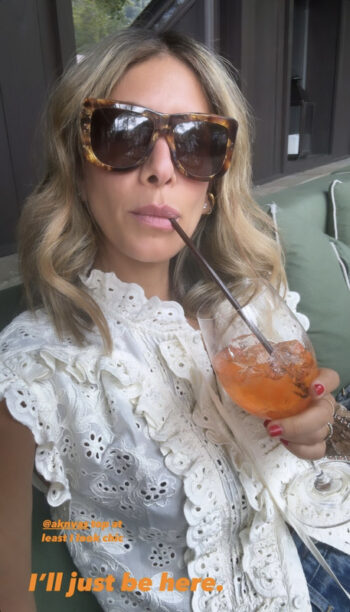 Erin Lichy's White Embroidered Lace Top
